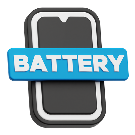 Smartphone Battery  3D Icon