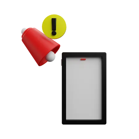 Smartphone-Benachrichtigungsalarm  3D Icon