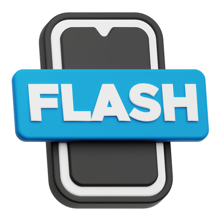 Smartphone-Blitz  3D Icon