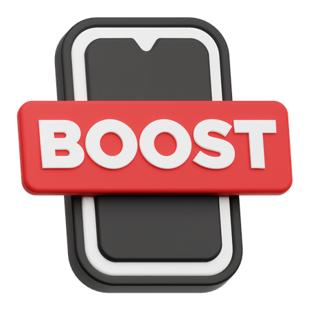 Smartphone Boost  3D Icon