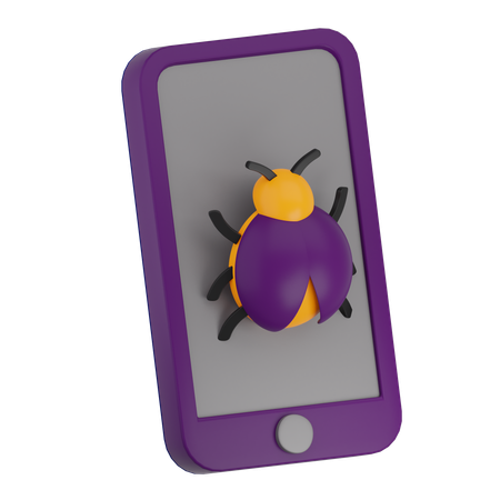 Smartphone Bug  3D Icon