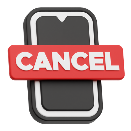 Smartphone Cancel  3D Icon