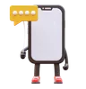 Smartphone Character Holding Coin