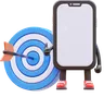 Smartphone Character With Target