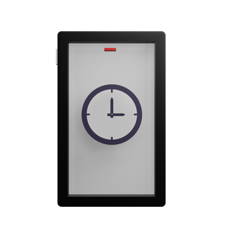 Smartphone Clock  3D Icon