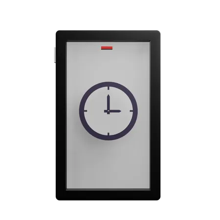 Smartphone Clock  3D Icon