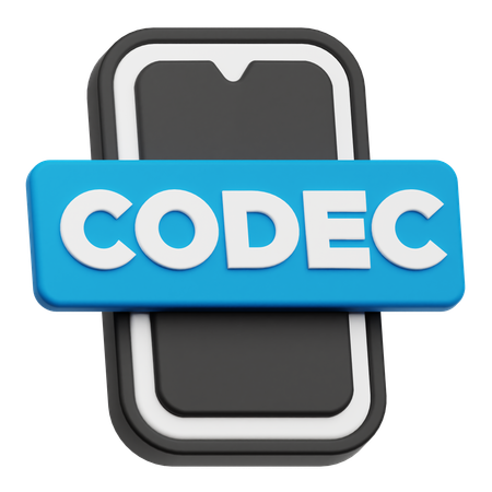 Smartphone Codec  3D Icon