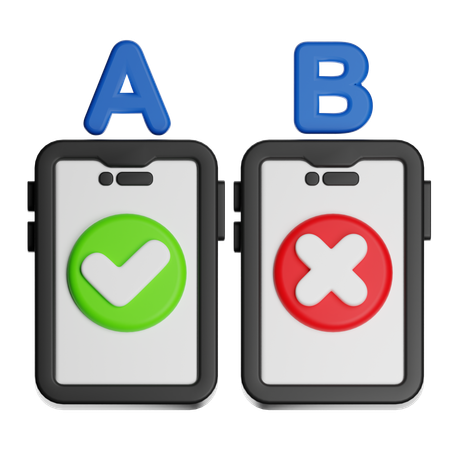 Smartphone Comparison  3D Icon