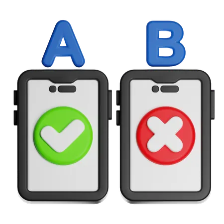 Smartphone Comparison  3D Icon
