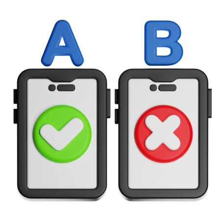 Smartphone Comparison  3D Icon