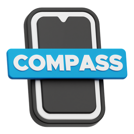 Smartphone Compass  3D Icon