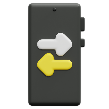 Smartphone Data Transfer  3D Icon