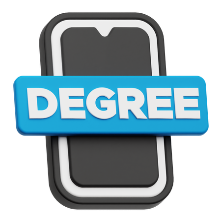 Smartphone Degree  3D Icon