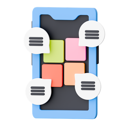 Smartphone-Diskussion  3D Icon