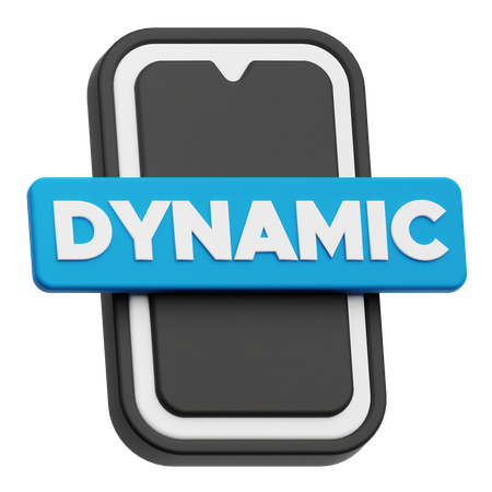 Smartphone Dynamic  3D Icon