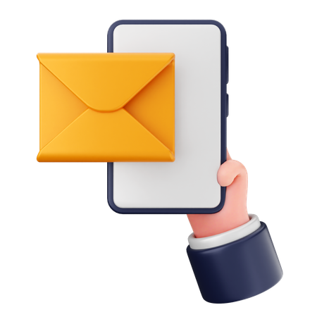 Smartphone Email  3D Icon