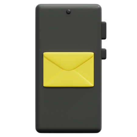 Smartphone Email  3D Icon