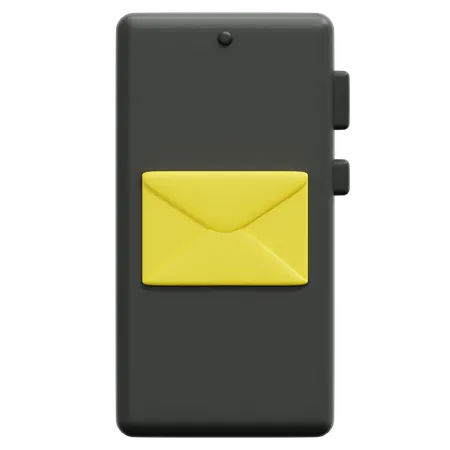 Smartphone Email 3D Icon