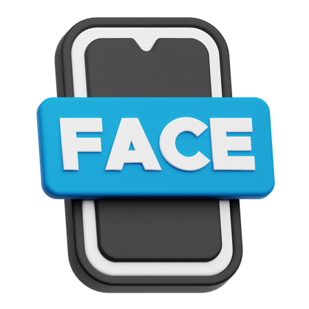 Smartphone Face  3D Icon