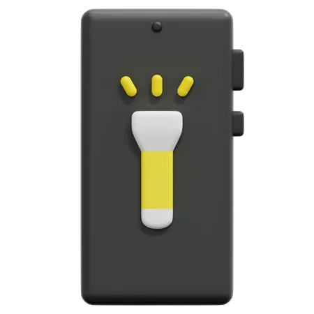 Smartphone Flashlight  3D Icon