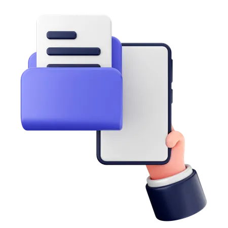 Smartphone Folder  3D Icon