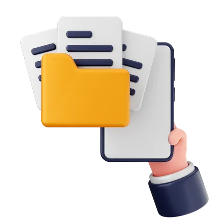 Smartphone Folder  3D Icon