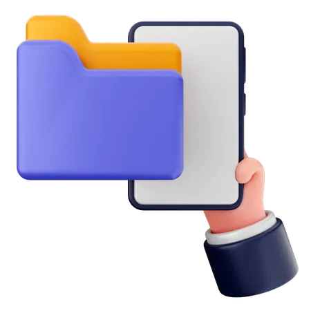 Smartphone Folder  3D Icon