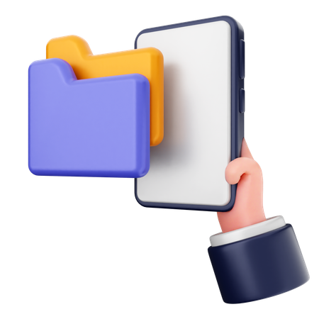 Smartphone Folder  3D Icon