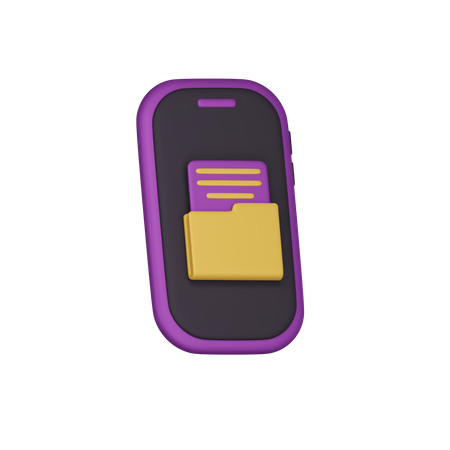 Smartphone Folder  3D Icon