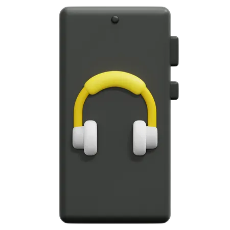 Smartphone Headphone  3D Icon