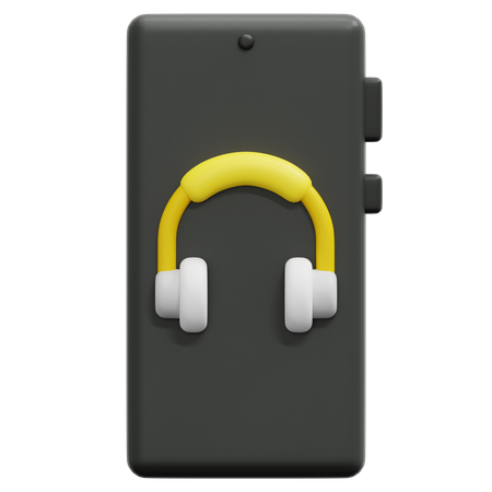 Smartphone Headphone  3D Icon