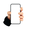 smartphone holding gesture 3d logo