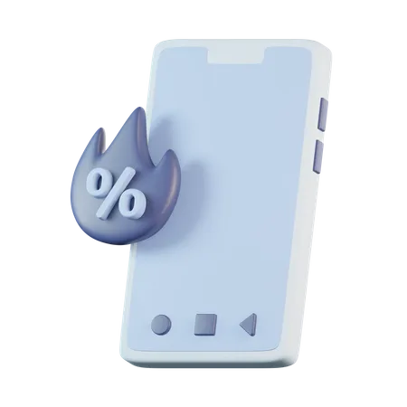 Smartphone Hot Sale  3D Icon