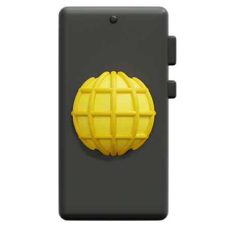 Smartphone Internet  3D Icon