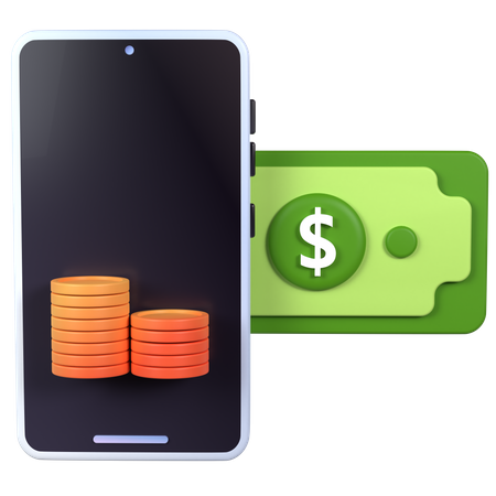 Smartphone Investment  3D Icon