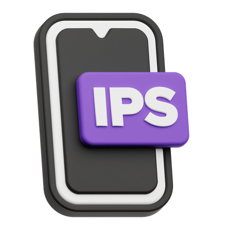 스마트폰 ips  3D Icon