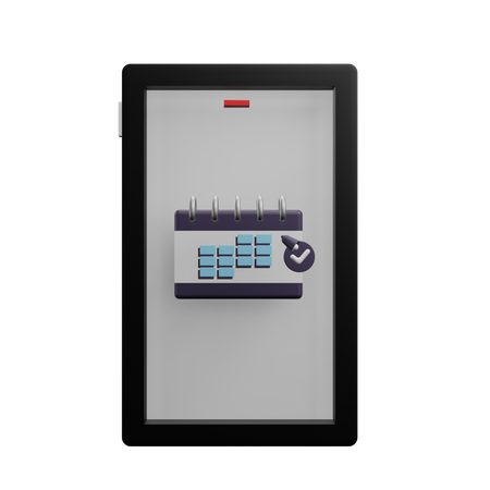 Smartphone-Kalender  3D Icon