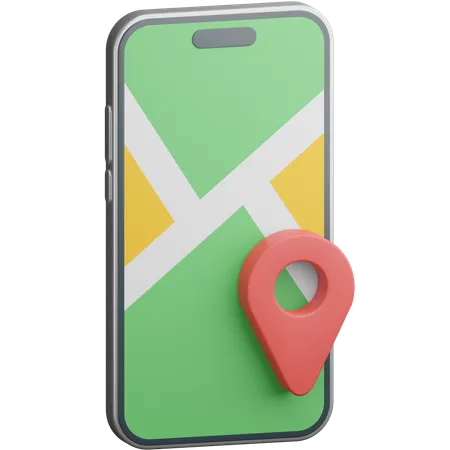 Smartphone-Karten  3D Icon