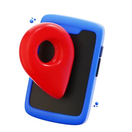 Smartphone Location  3D Icon