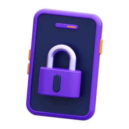 Smartphone Lock  3D Icon