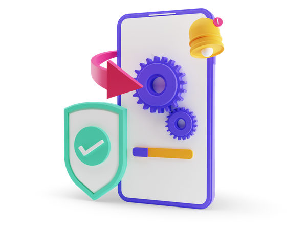 Smartphone Maintenance  3D Icon