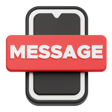 Smartphone Message  3D Icon