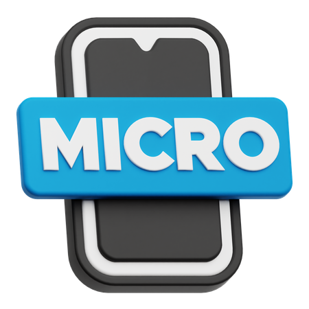 Smartphone Micro  3D Icon