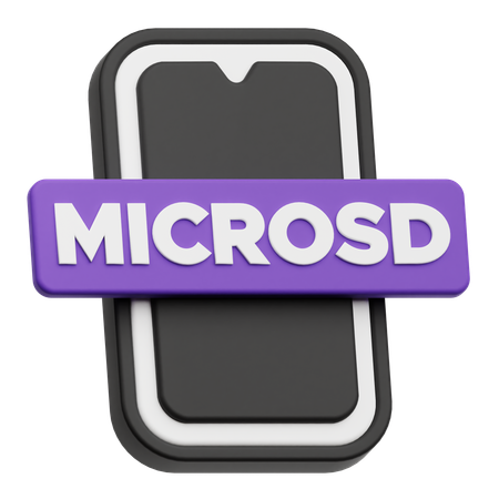 Smartphone Microsd  3D Icon