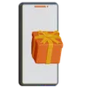 Smartphone mit Geschenkbox