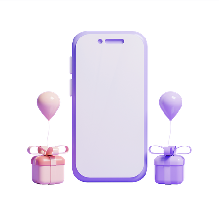 Smartphone Mockups  3D Icon