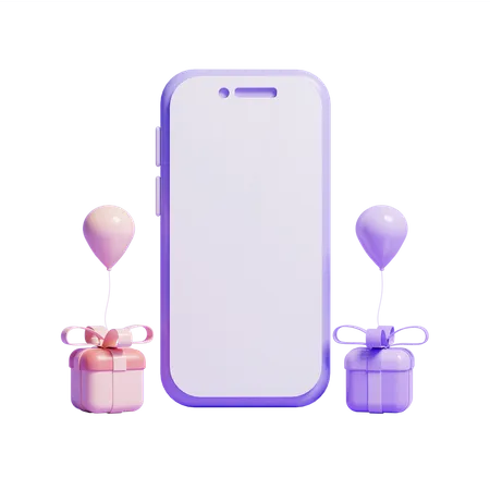 Smartphone Mockups  3D Icon