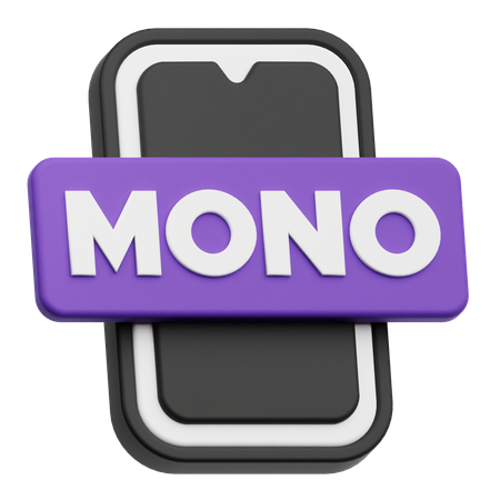 Smartphone Mono  3D Icon