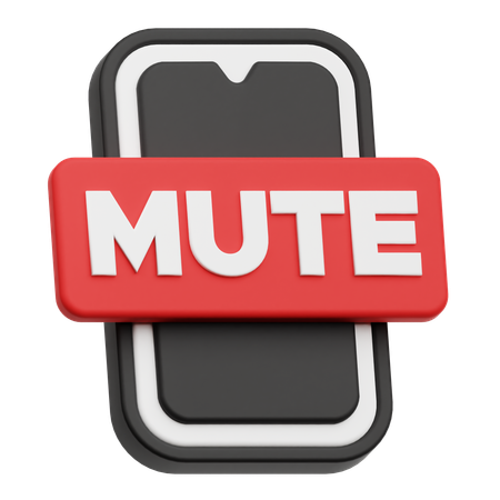 Smartphone Mute  3D Icon