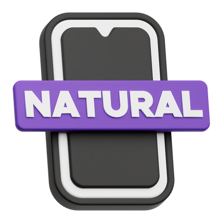 Smartphone Natural  3D Icon